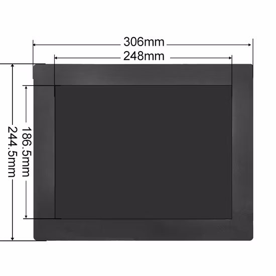 Monitor Metal Case 12′′ Inch 800*600 HDMI VGA AV BNC Non Touch Square Screen Embedded Open Frame LCD Monitor Industrial